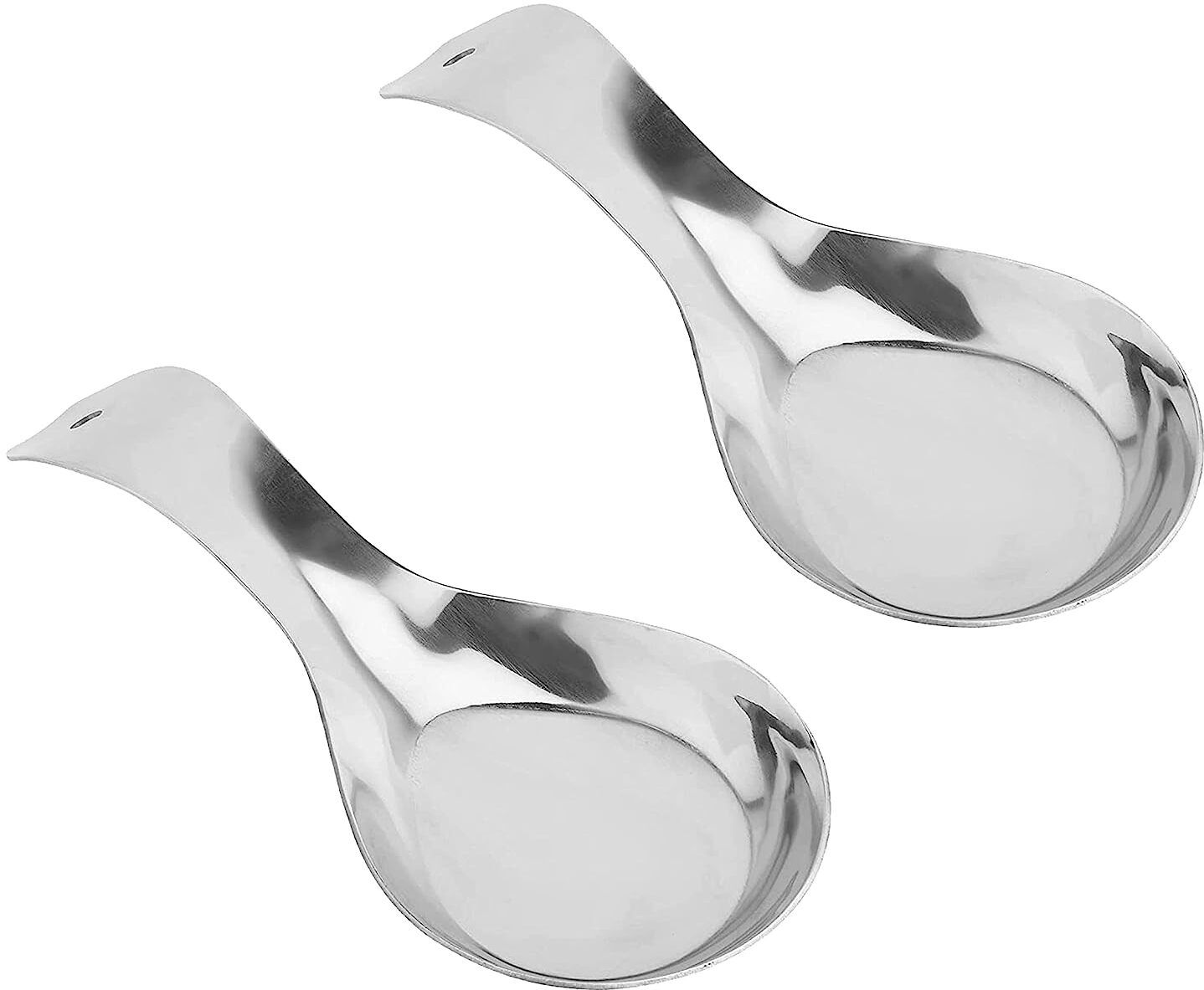 2 Spoon Rest. Set Stainless Steel Table Spoon Set