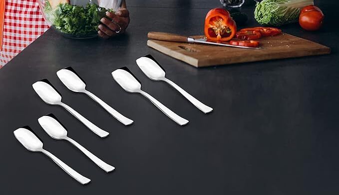 arscart Ice Cream Spoon Set | Mirror Finish | Food Grade | Rust Resistant Stainless Steel Ice-cream Spoon Set-picture-35