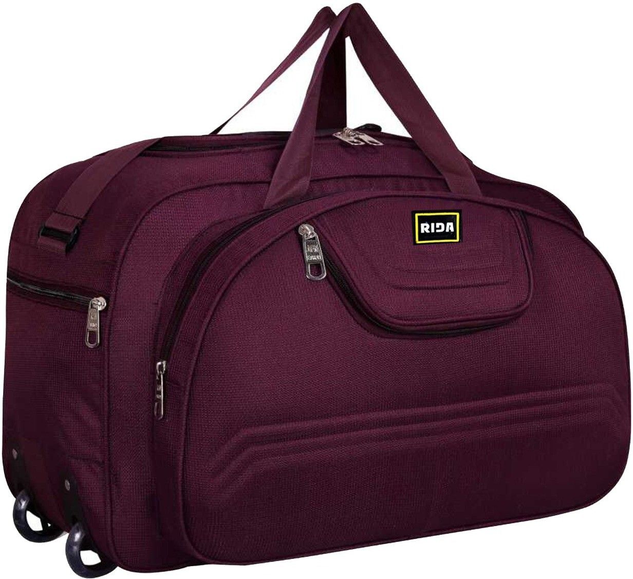 rida Travel Luggage Duffel Bag for Men and Women with Roller Wheels-55 LTR- Gala Purple-picture-35