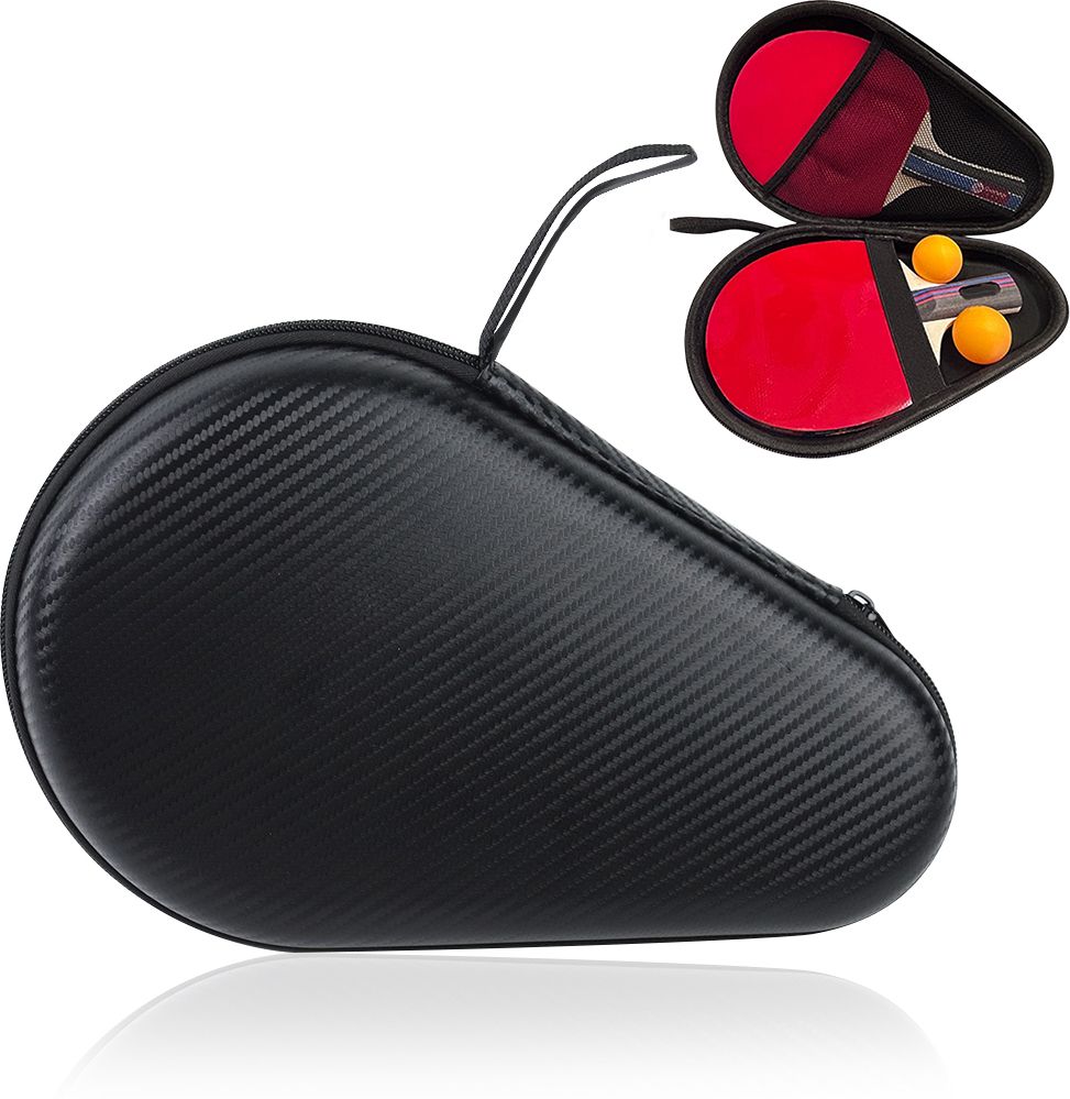 Ping Pong Racket Bag for 2 Rackets and 2 Balls Hard Shell Waterproof Storage Bag-image-29