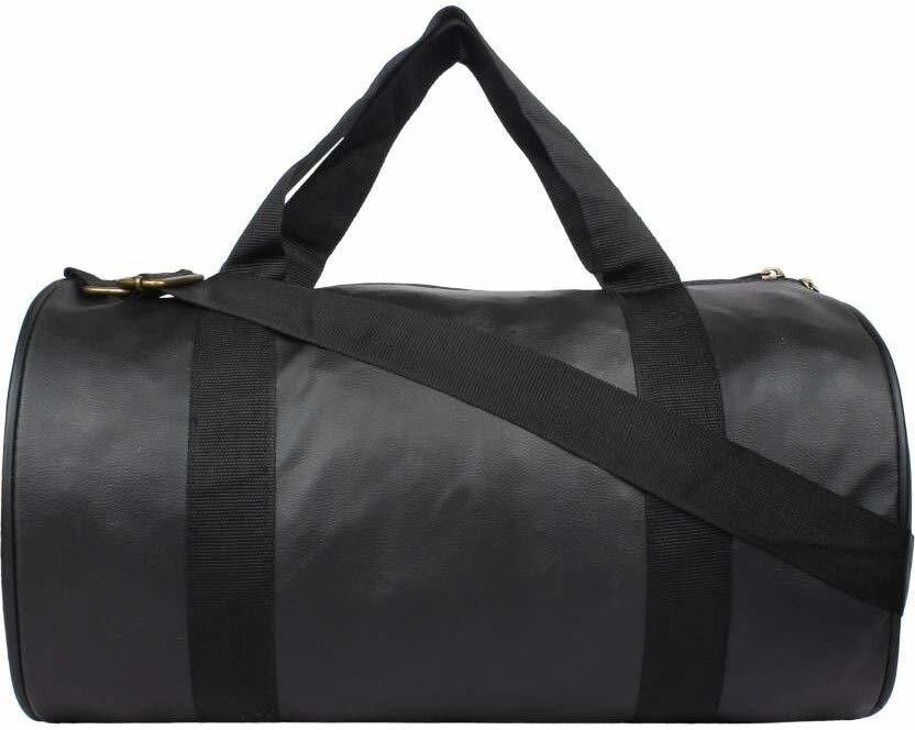 20 L Gym Duffel Bag - DB_Black Leather Gym Bag - Black-image-38