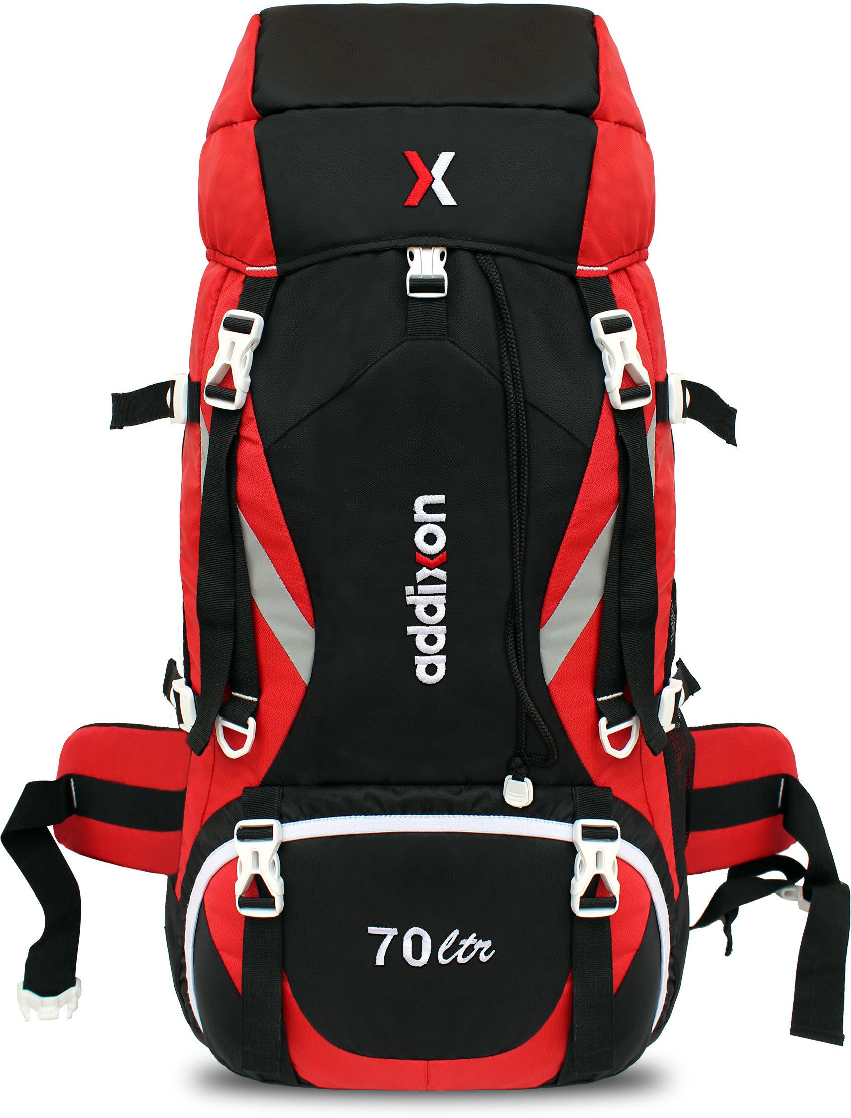 Trekking Bag 70L Rucksack with Umbrella & Shoe Pocket for Adventure, Hiking