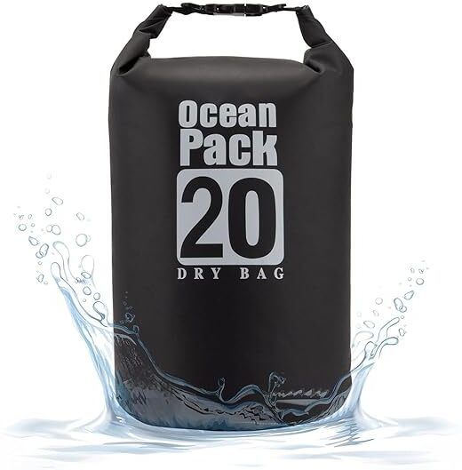 Ocean Waterproof Dry Bag 20L Black-image-17