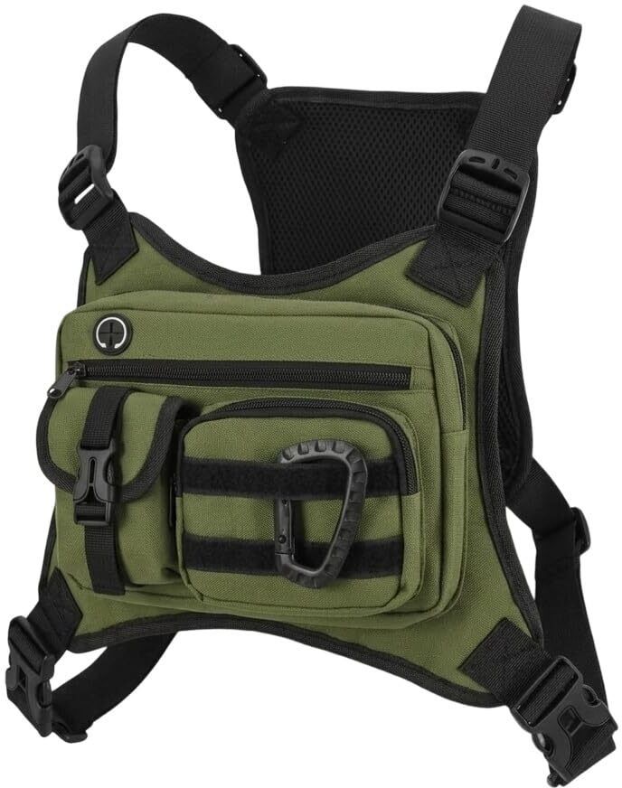 Adjustable tactical chest bag vest pack for running cycling and hiking use-image-42