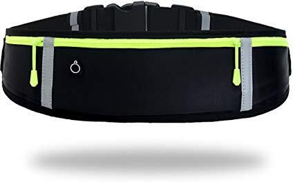 Running Waist Belt Reflective Zipper Pouch