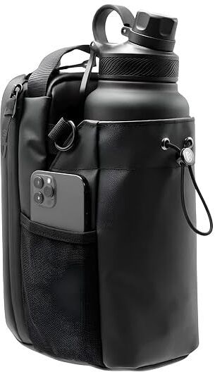 primearc Magnetic Gym Water Bottle Holder Bag with Phone Pocket & Shoulder Strap-picture-20