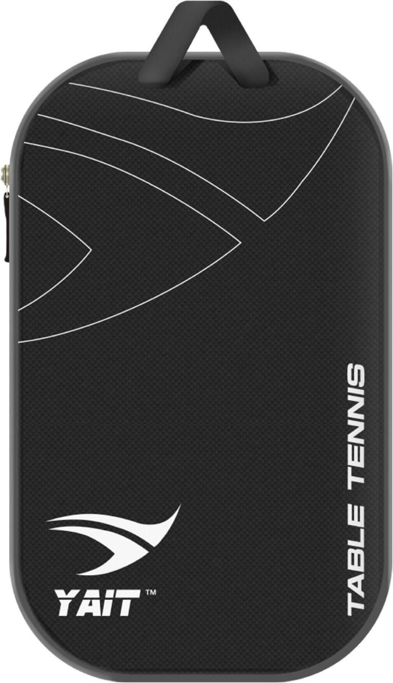 Table Tennis Racket Cover Case with Zipper | TT Bat Bag with Zipper | Black-image-27