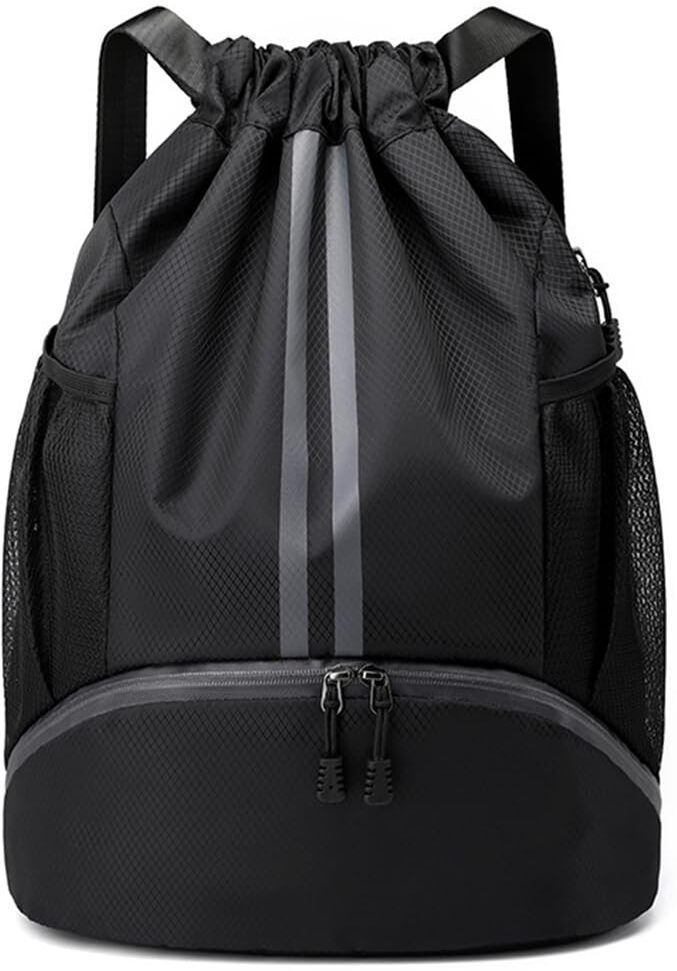 gustave Large Capacity Sports Drawstring Bag with Shoe Compartment for Gym Use-picture-30