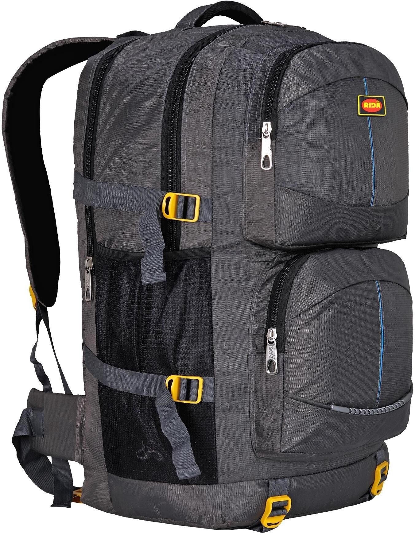 rida Lightweight Waterproof Hiking Backpack with Wet Pocket Handy Foldable Bag- Grey-picture-44