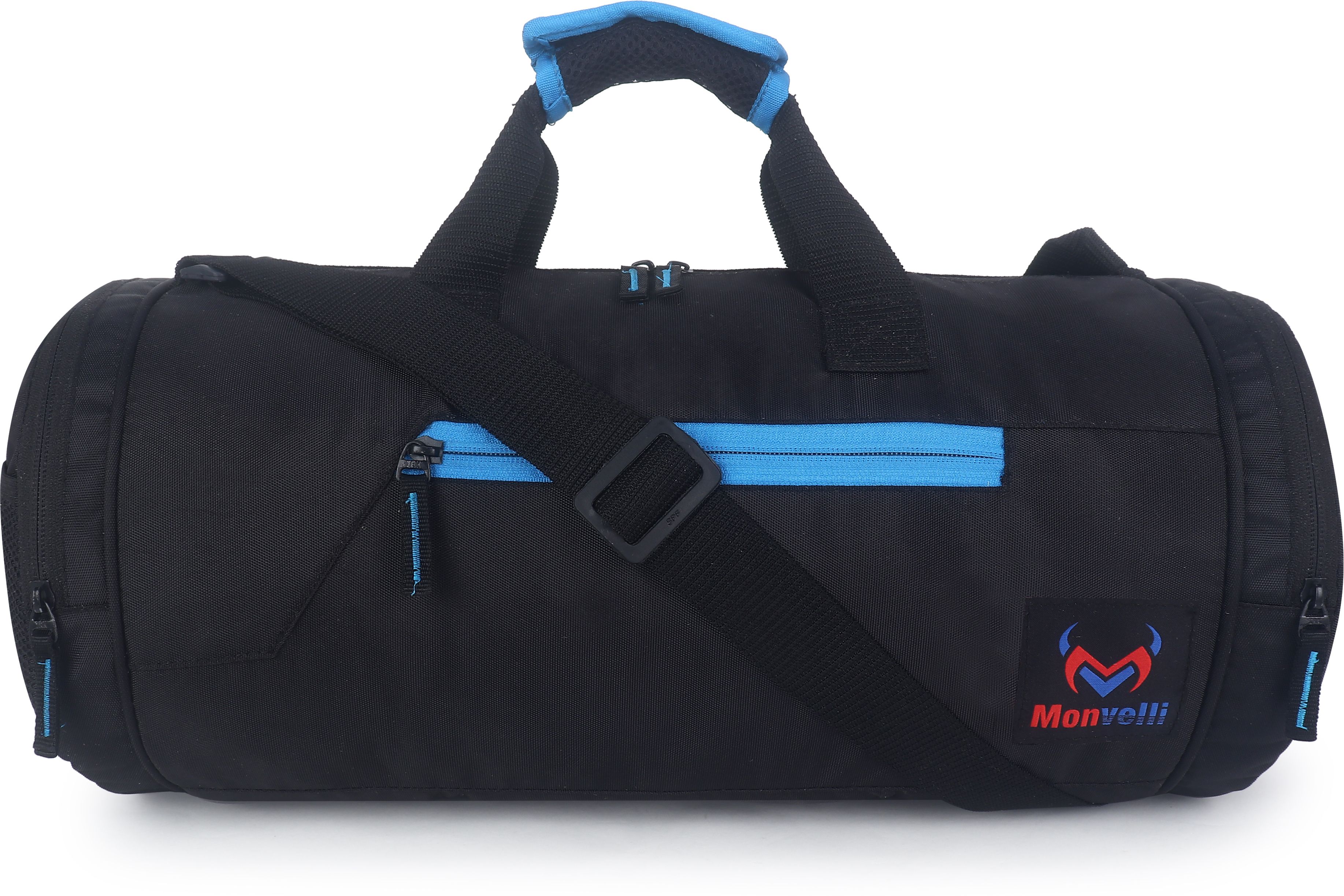 25 L Gym Duffel Bag - Fitness Buddy - Black, Blue