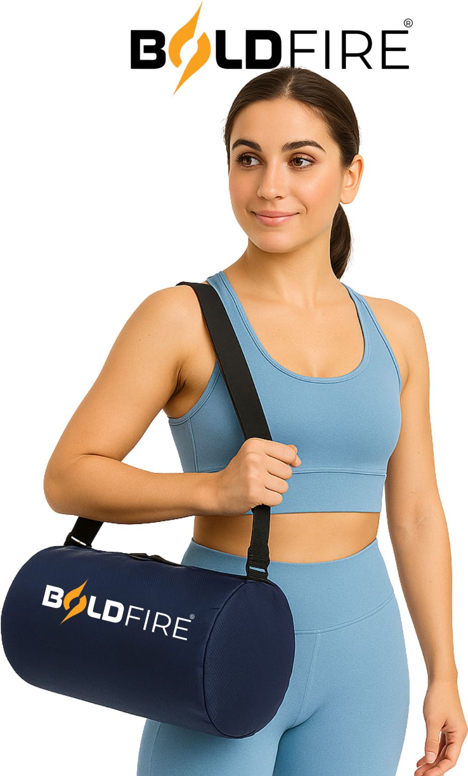 iamalot Premium Round Gym Bag for Men & Women | Travel Duffel with Water Resistant-picture-16