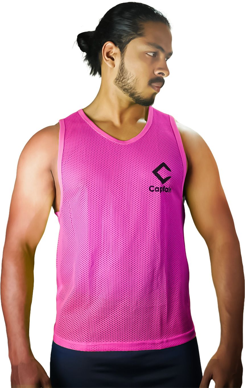 captain SPORTS BIB ROUND NECKLINE DOTED Small Football, Hockey Bib-picture-8
