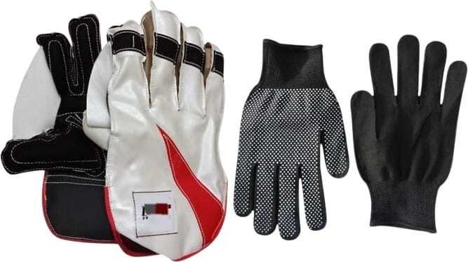 Combo with Inner Gloves | Durable Grip Wicket Keeping Gloves For Men Wicket Keeping Gloves-image-42