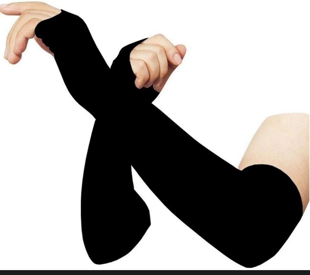 let's silim Sun protection cotton arm sleeve Unisex summer, Winter arm protective Running Gloves-picture-16