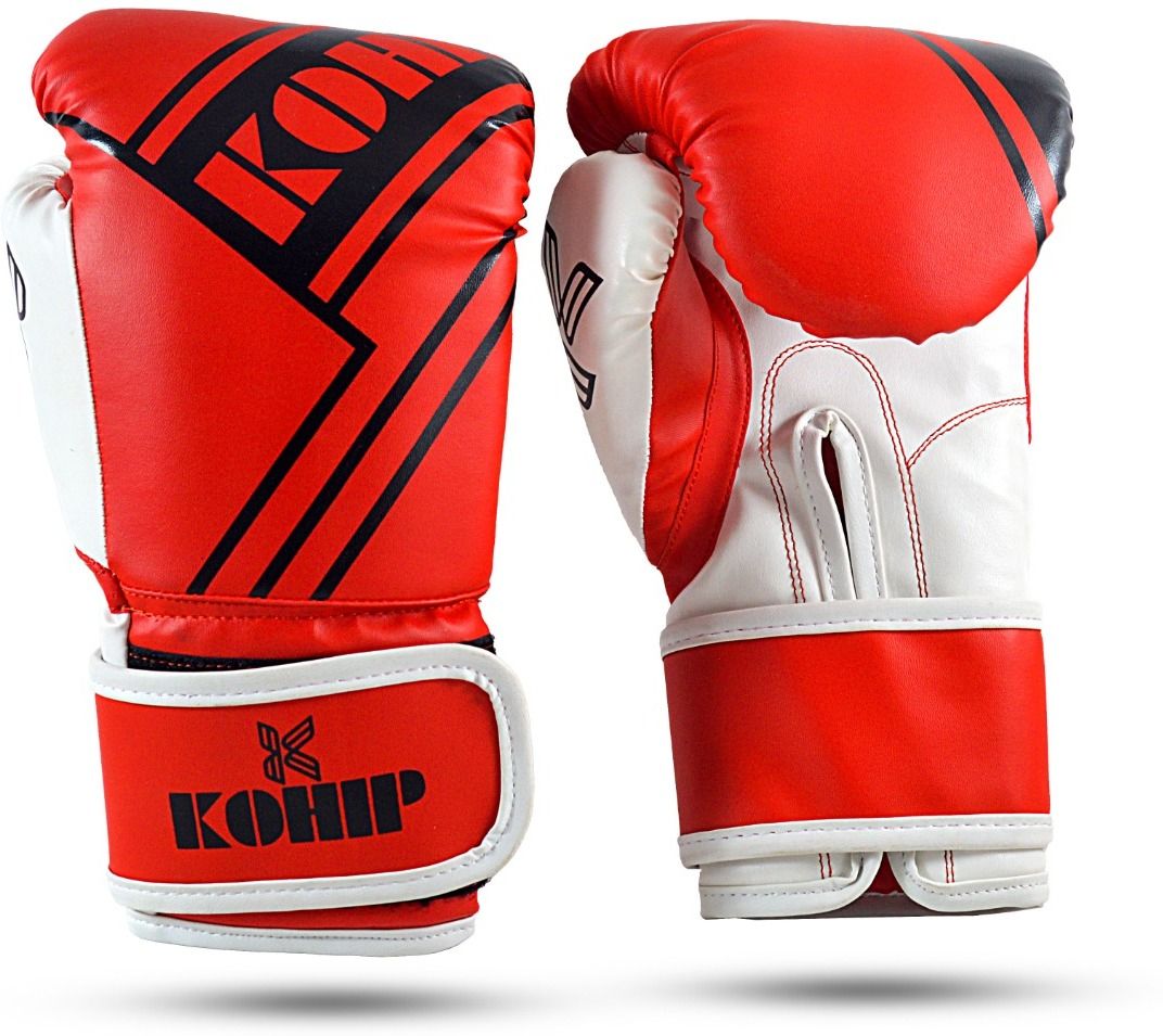 Boxing Gloves PU 12oz Profession Practice Boxing Gloves Red Boxing Gloves-image-0