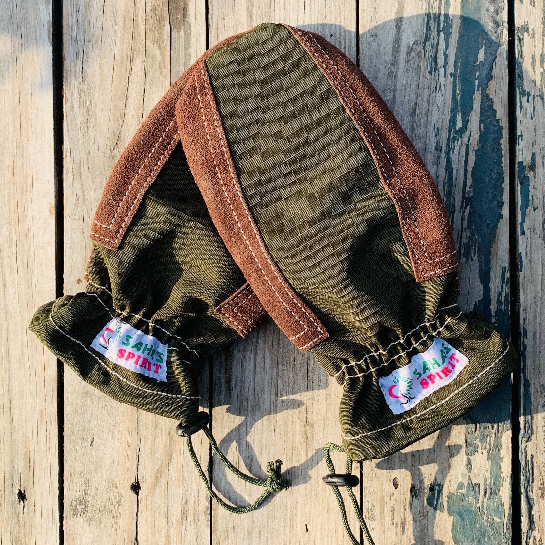 Canvas Mitten Climbing Gloves