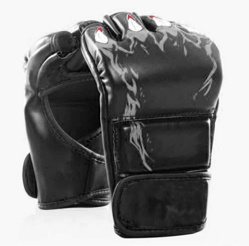 MMA Boxing Gloves, Half Finger Kickboxing Gym & Fitness Gloves-image-8