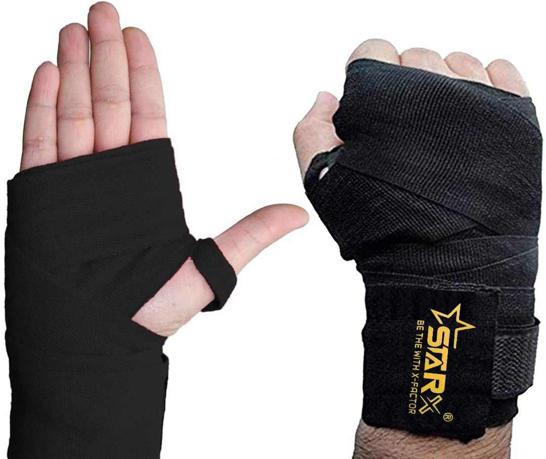 starx Stretchable Boxing Hand Wrap for Boxing, Gym Workout & Weight lifting Boxing Gloves-picture-15