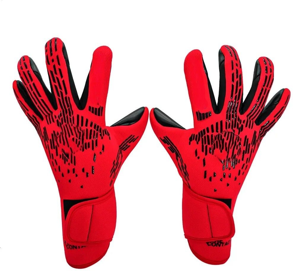 nema Thickened Antislip Latex Goalkeeper Gloves - Red Goalkeeping Gloves-picture-29