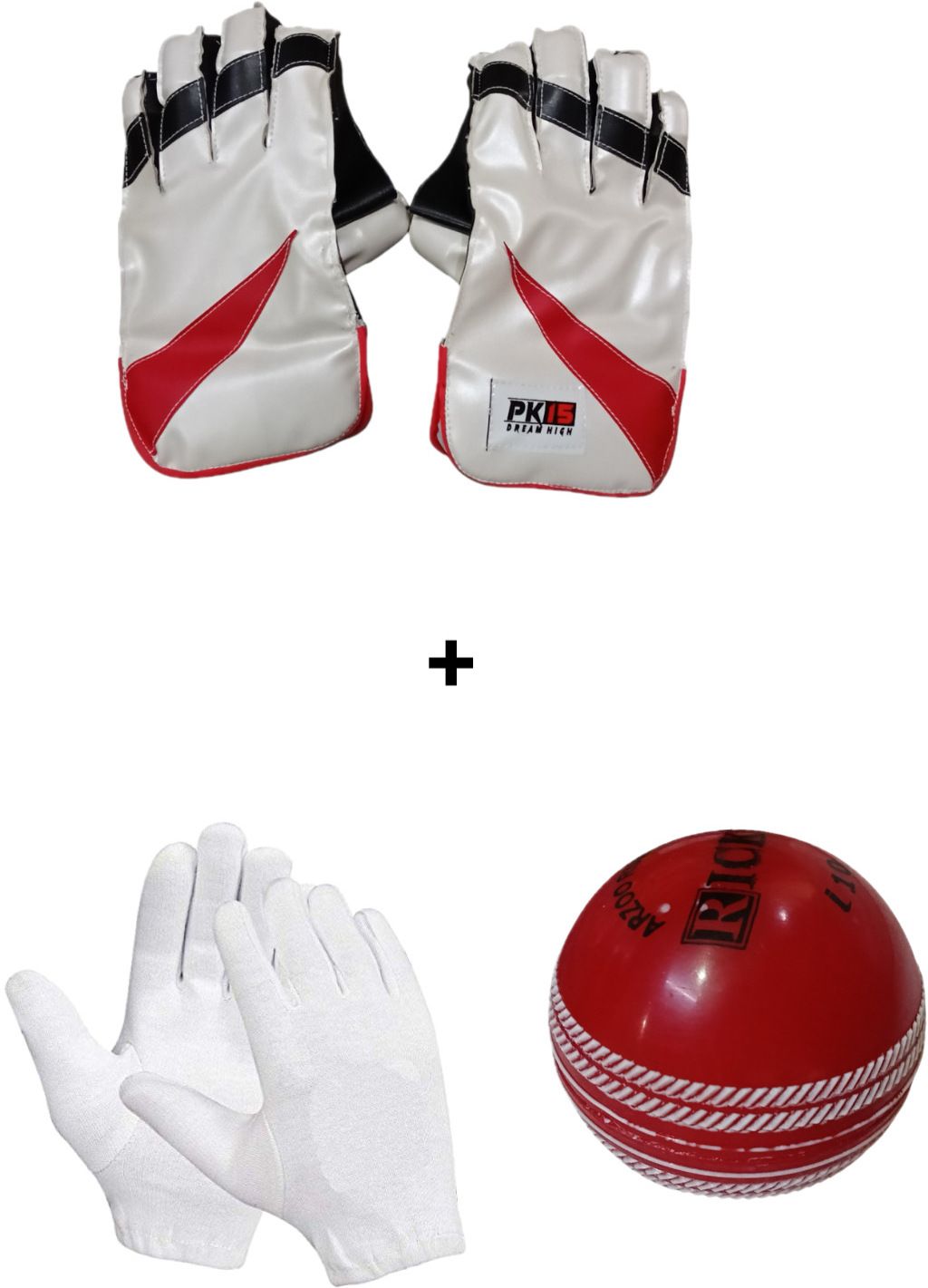 mff Wicket Keeping Gloves Combo with Inner Gloves & I-10 Rubber Ball Wicket Keeping Gloves-picture-19