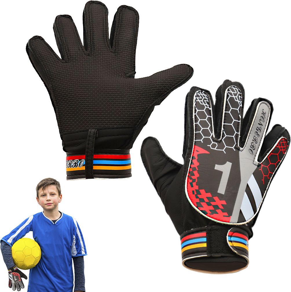 Football Goalkeeper Gloves for Kids with Adjustable Wrist Band and Grip Goalkeeping Gloves-image-1