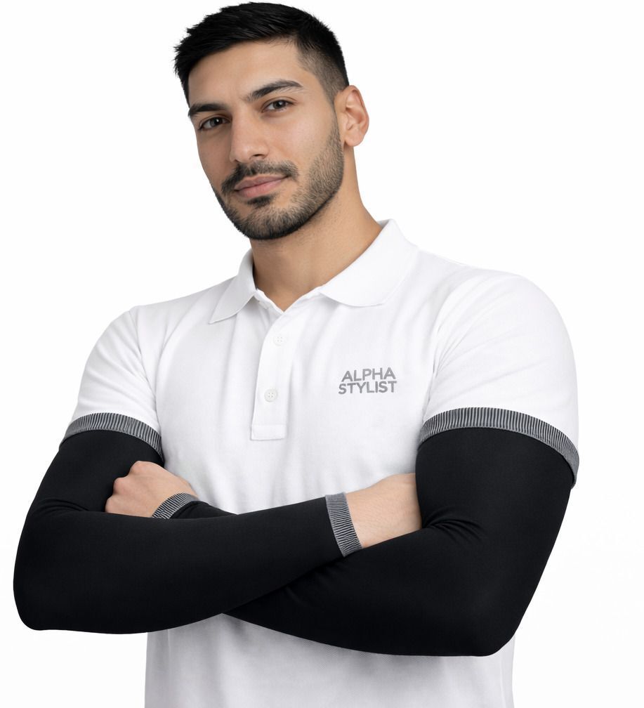 alpha stylist Cotton Arm Sleeve For Men & Women-picture-0