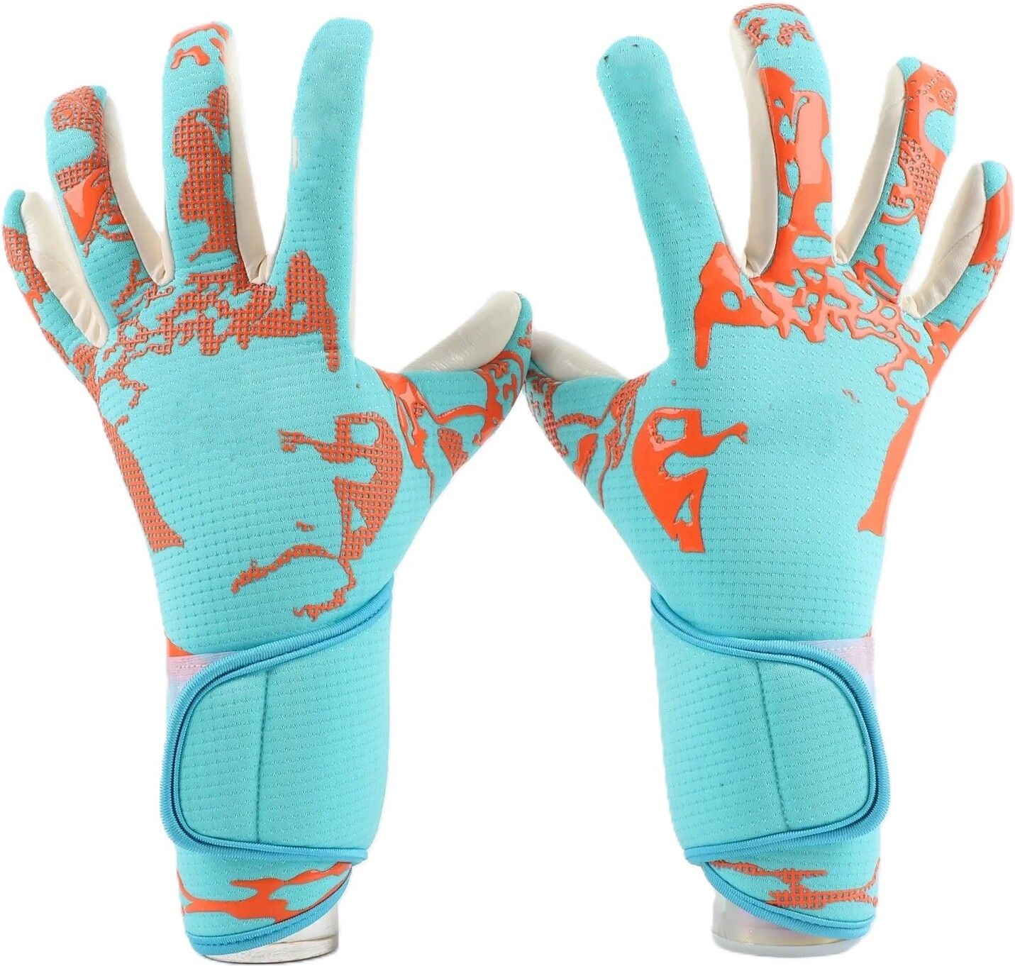 futaba Thickened Antislip Latex Goalkeeper Gloves - Blue - Size 10 Goalkeeping Gloves-picture-1