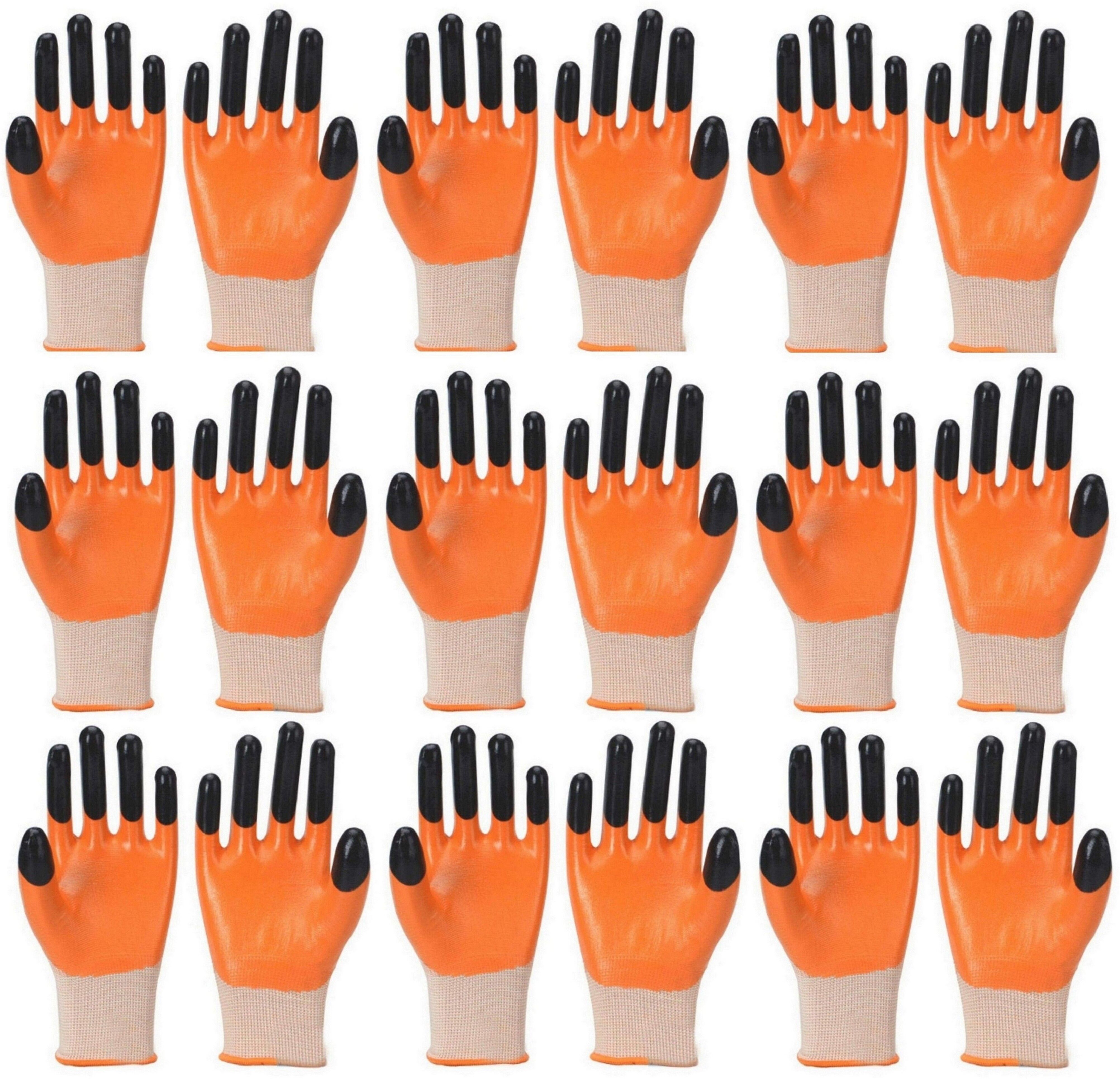 rbgiit Double Coated Nitrile Hand Gloves, Anti Cut Resistance Hand Gloves (3 Pairs) k1 Hockey Gloves-picture-21