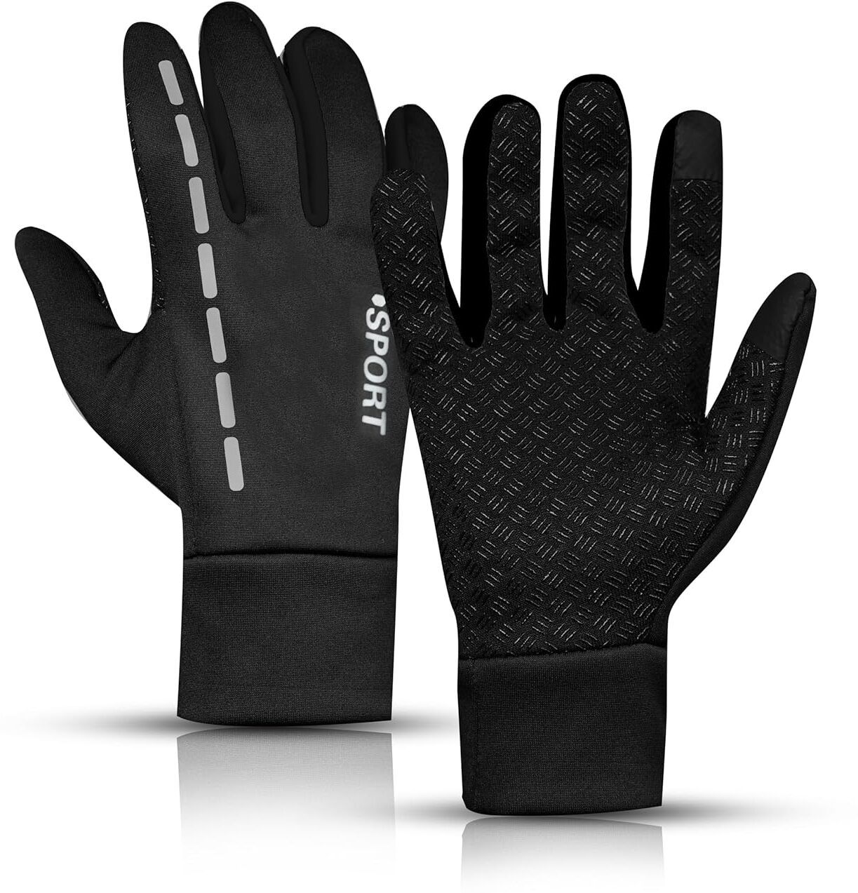 Striped Winter Men Gloves-image-21