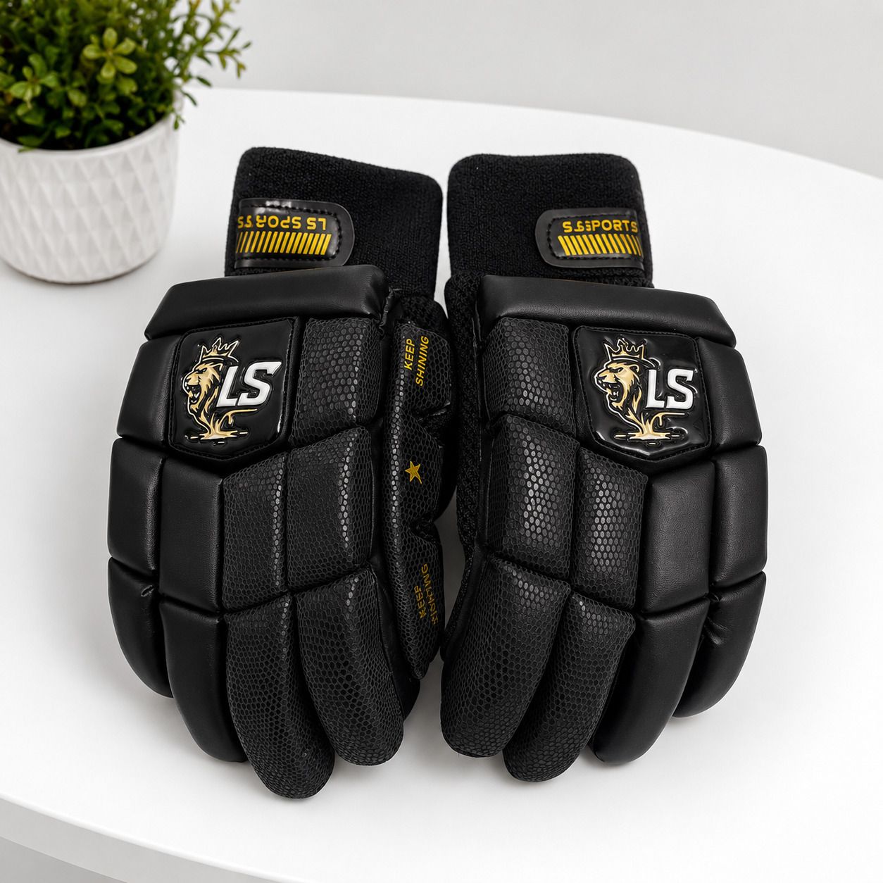 lavaking sports LS Premium Platinum Black Gloves Batting Gloves-picture-46