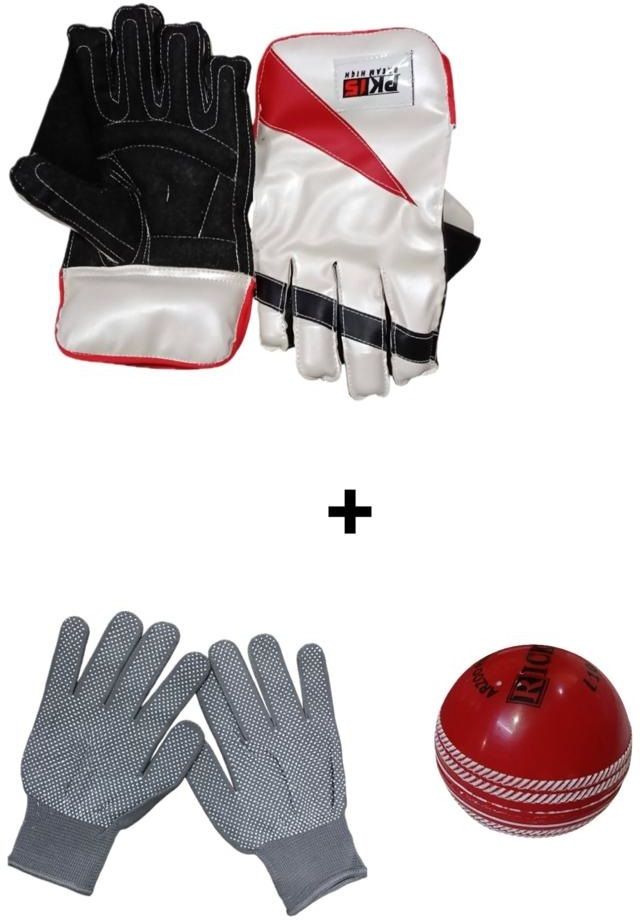 Keeping Gloves Combo with Inner Gloves & I10 Rubber Ball for Men Wicket Keeping Gloves-image-23