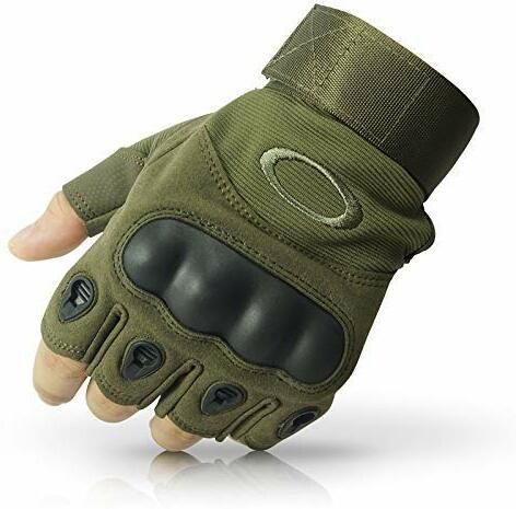 Haif Finger Black Self Design Evening Men Gloves
