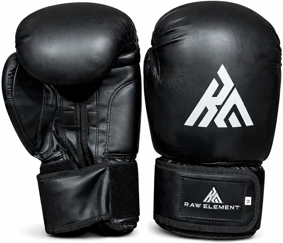 raw element Boxing Gloves, MMA, Muay Thai Thumb Support, Wrist Wrap & Grip Bar Unisex- 14oz Boxing Gloves-picture-3