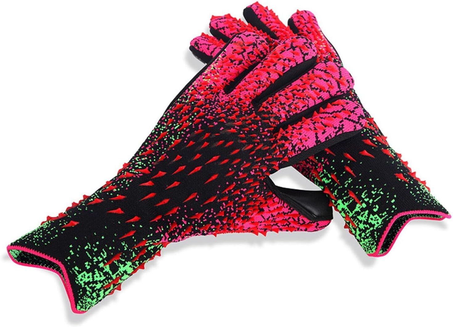 nema Gloves with Strong Grip & Protection Gloves - Pink and Green - Size 10 Goalkeeping Gloves-picture-12