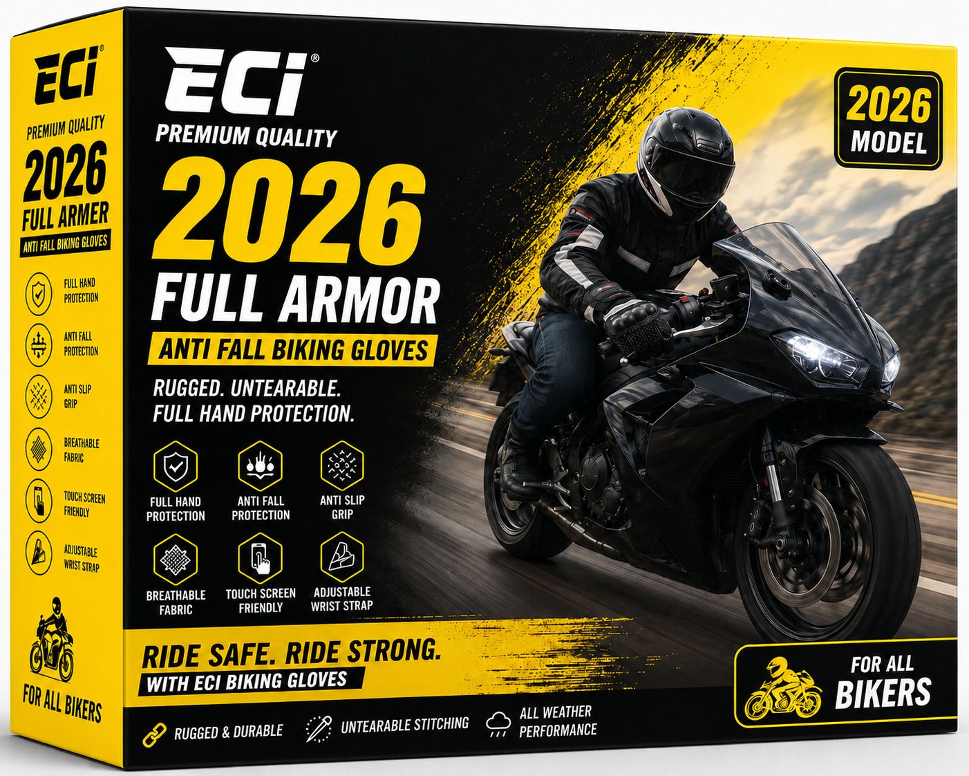 eci premium quality full armer antifall biking gloves rugged untearable full hand Riding Gloves-picture-18