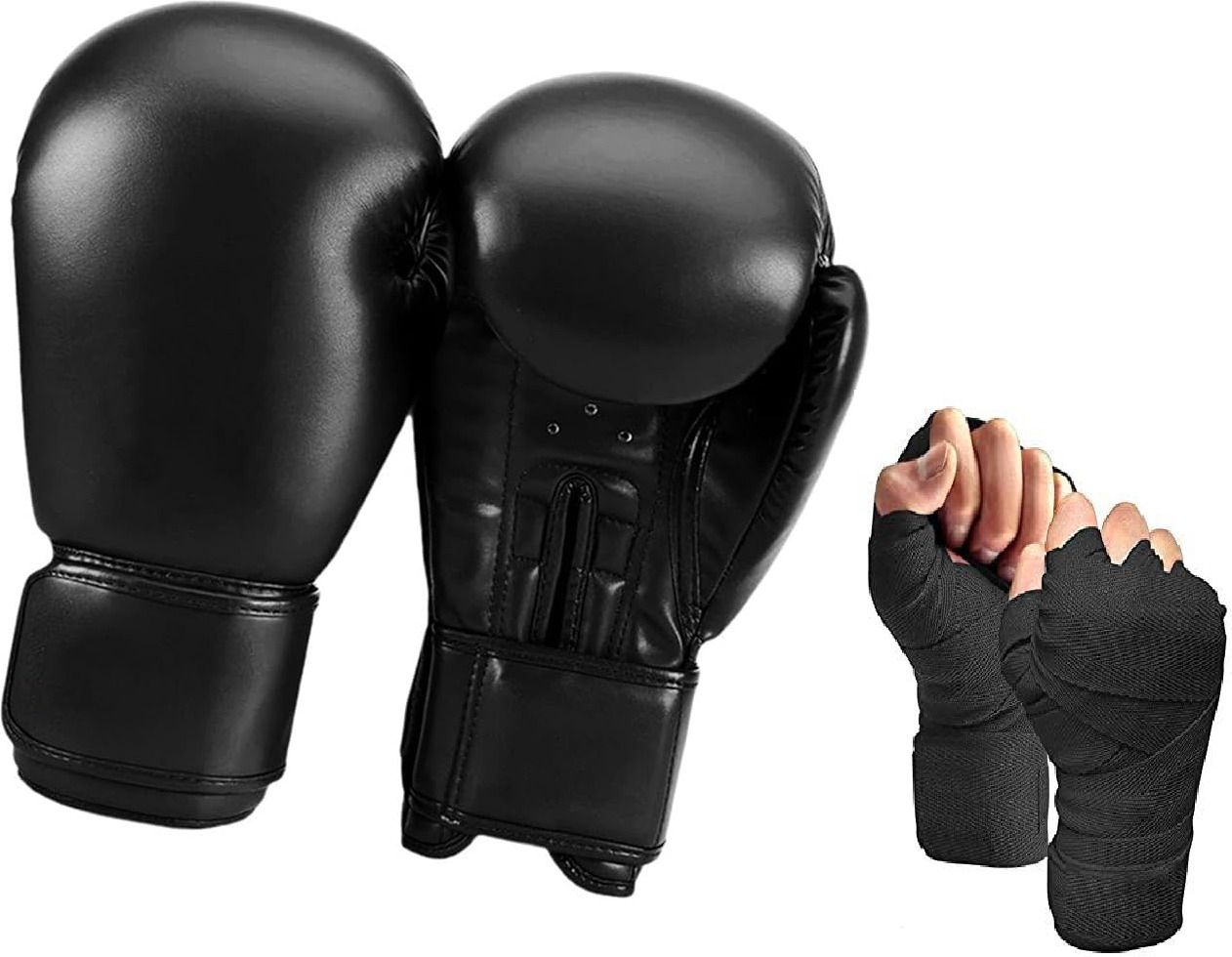 monika sports Professional Boxing Gloves Set with Hand Wraps Free Boxing Gloves-picture-17