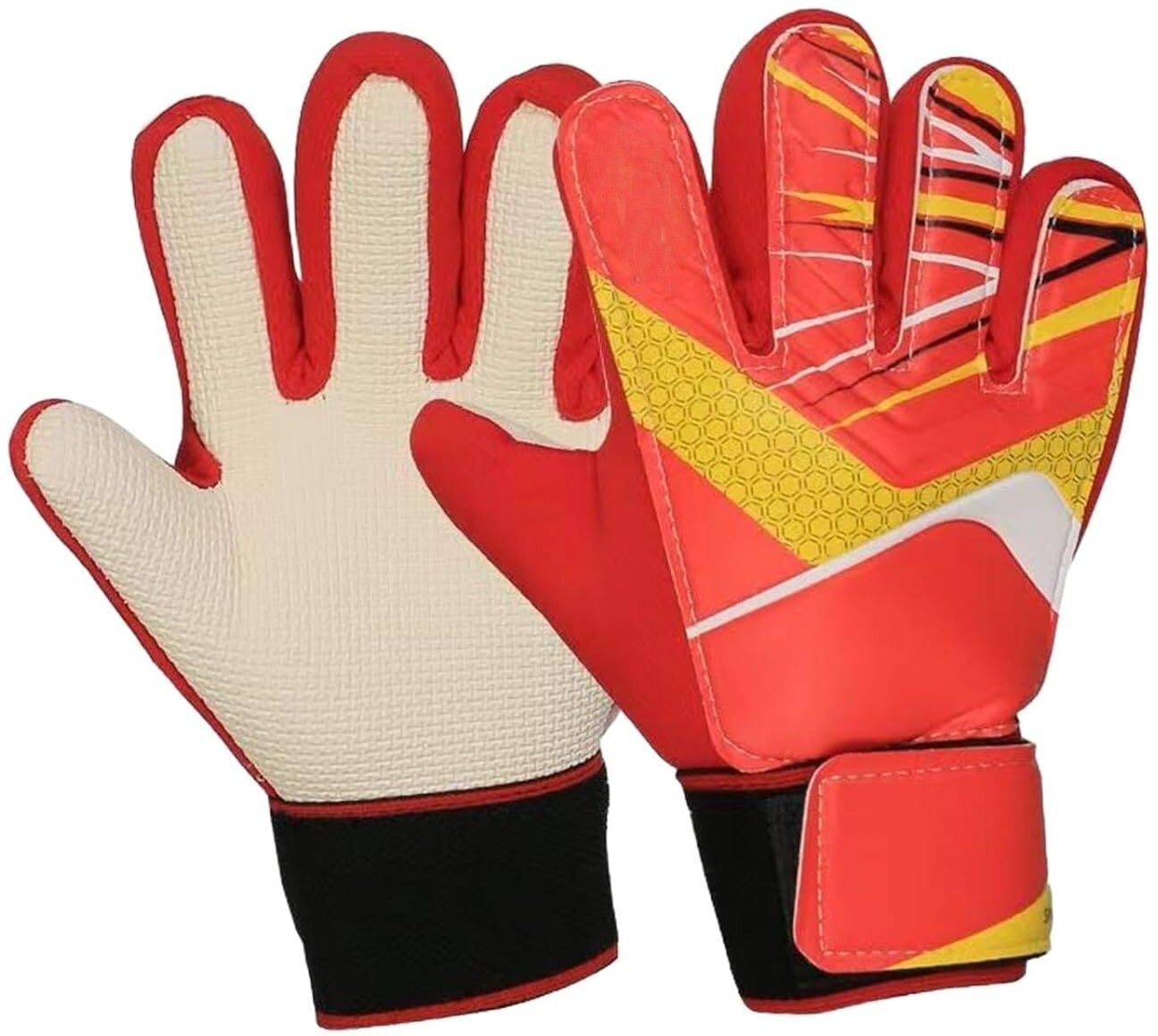 nema Kids Football Goalkeeper Gloves - Red- Size 6 Goalkeeping Gloves-picture-3