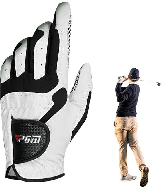 Men Left Handed Golf Gloves Breathable Non Slip Sports Mittens Palm Protection Golf Gloves