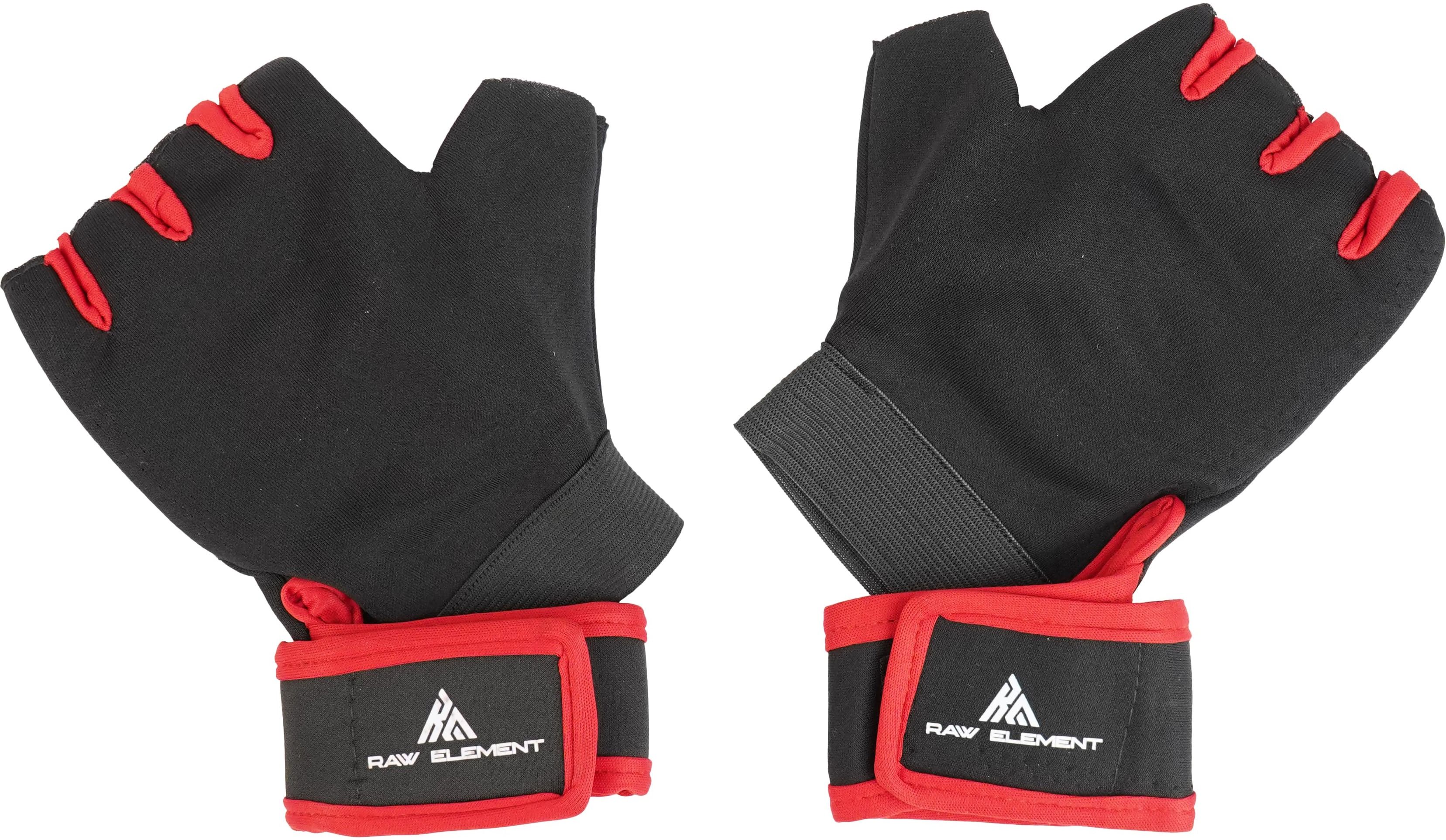 raw element Unisex Half Fingered Sports Gloves Gym & Fitness Gloves (Black) Boxing Gloves-picture-5