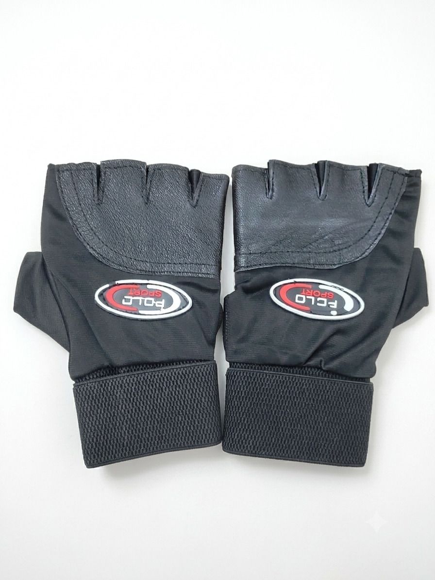 High quality leather and cotton Gym Sports and Workout Gloves Gym & Fitness Gloves-image-3