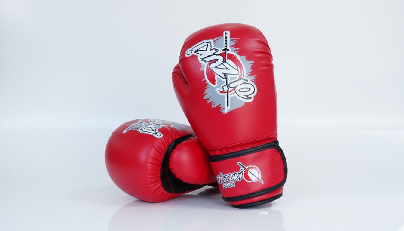 Oi Zuki Dojo Series 10 OZ PU Boxing Glove in Red Color Boxing Gloves-picture-35