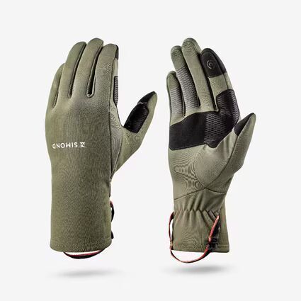 Adult Trekking Winter Gloves Full Finger Outdoor Gloves – Olive Green Gym & Fitness Gloves