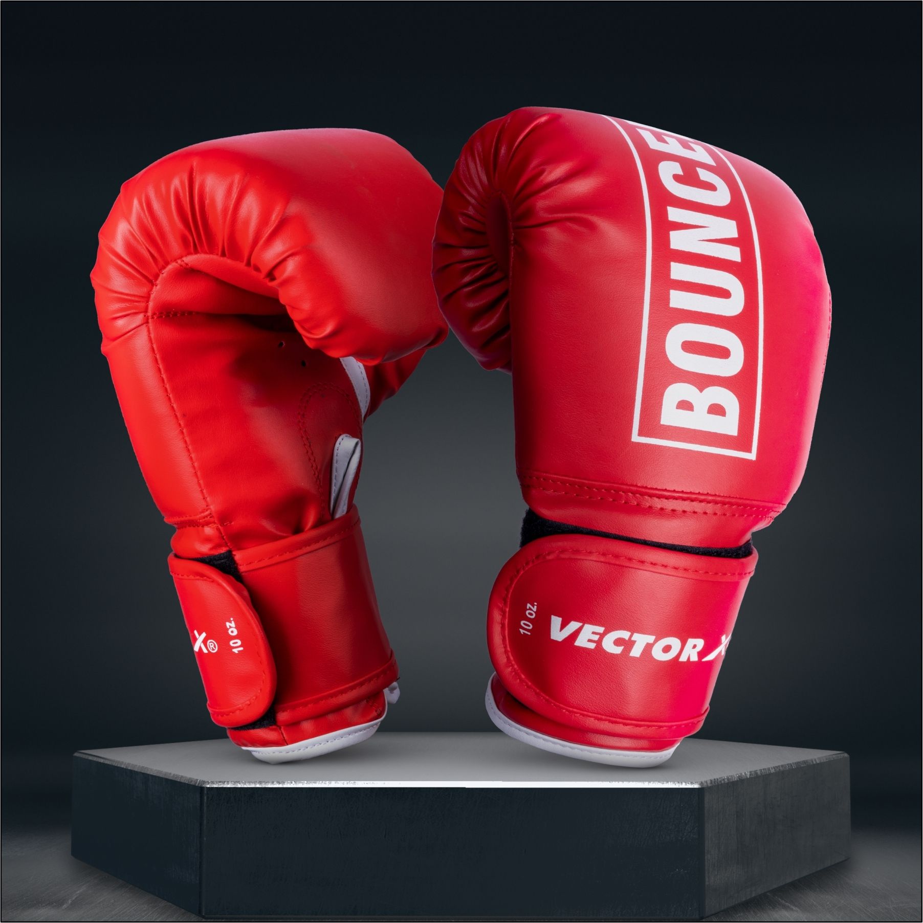 Bouncer Men & Women PU Gloves Sparring Heavy Punching Bag for MMA,Training 10 OZ Boxing Gloves-image-3