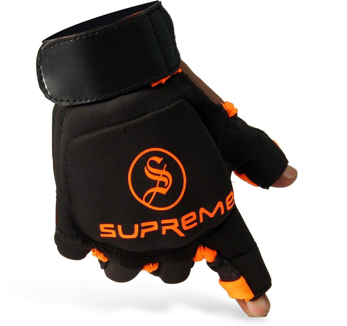 Hockey Player Gloves Black/Orange Size Medium (Right Hand) (Pack Of 1) Hockey Gloves-image-7