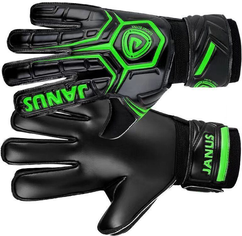 redoak Adult Goalkeeper Football Gloves, with Finger Guard - Black and Green - Size 9 Goalkeeping Gloves-picture-15
