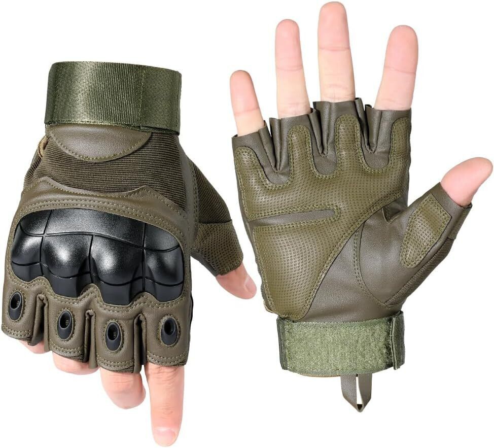 Half Finger Tactical Gloves Military Shooting Hunting Cycling And Fitness Gloves Gym & Fitness Gloves-image-10