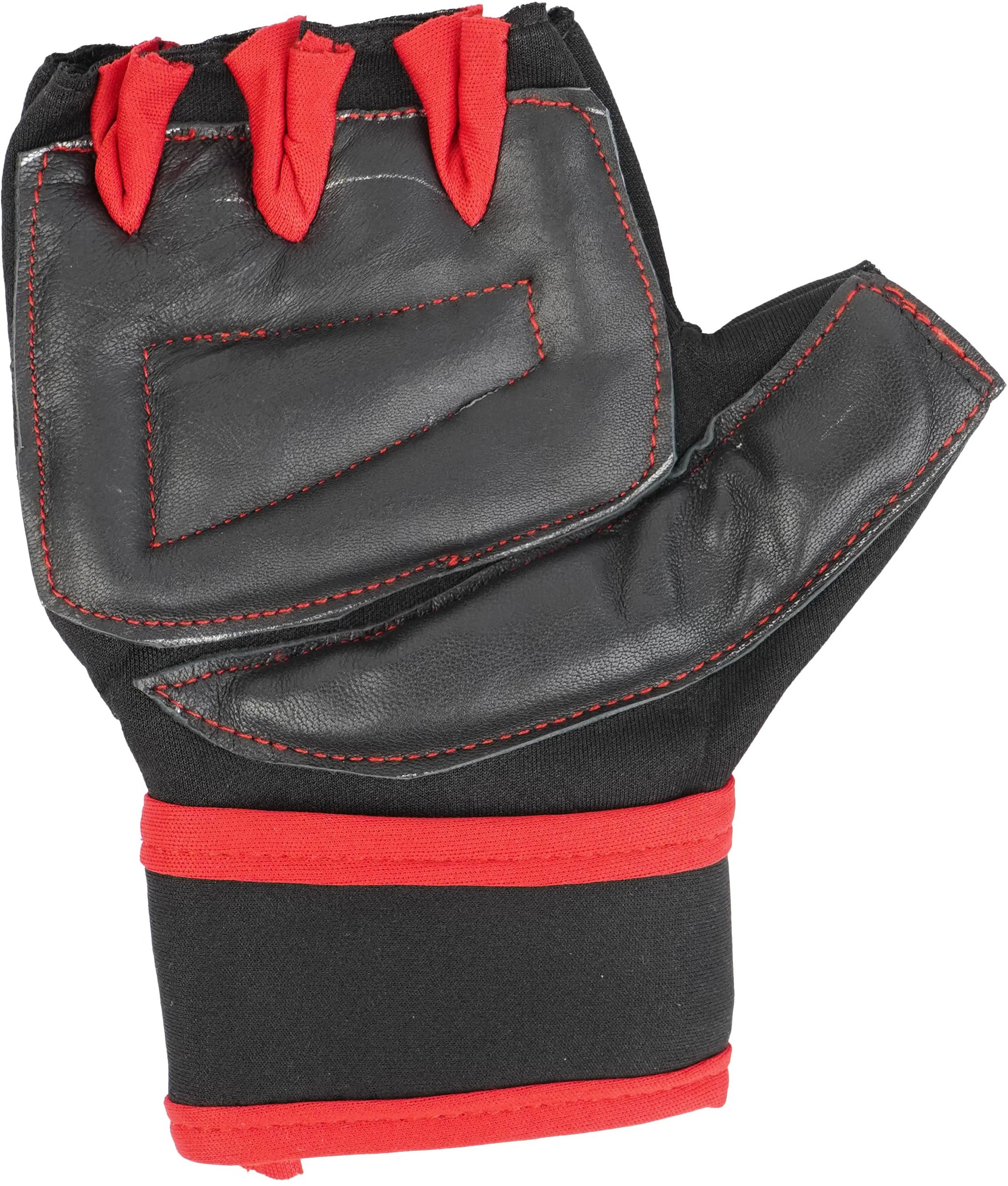 raw element Unisex Half Fingered Sports Gloves Gym & Fitness Gloves (Black) Boxing Gloves-picture-4