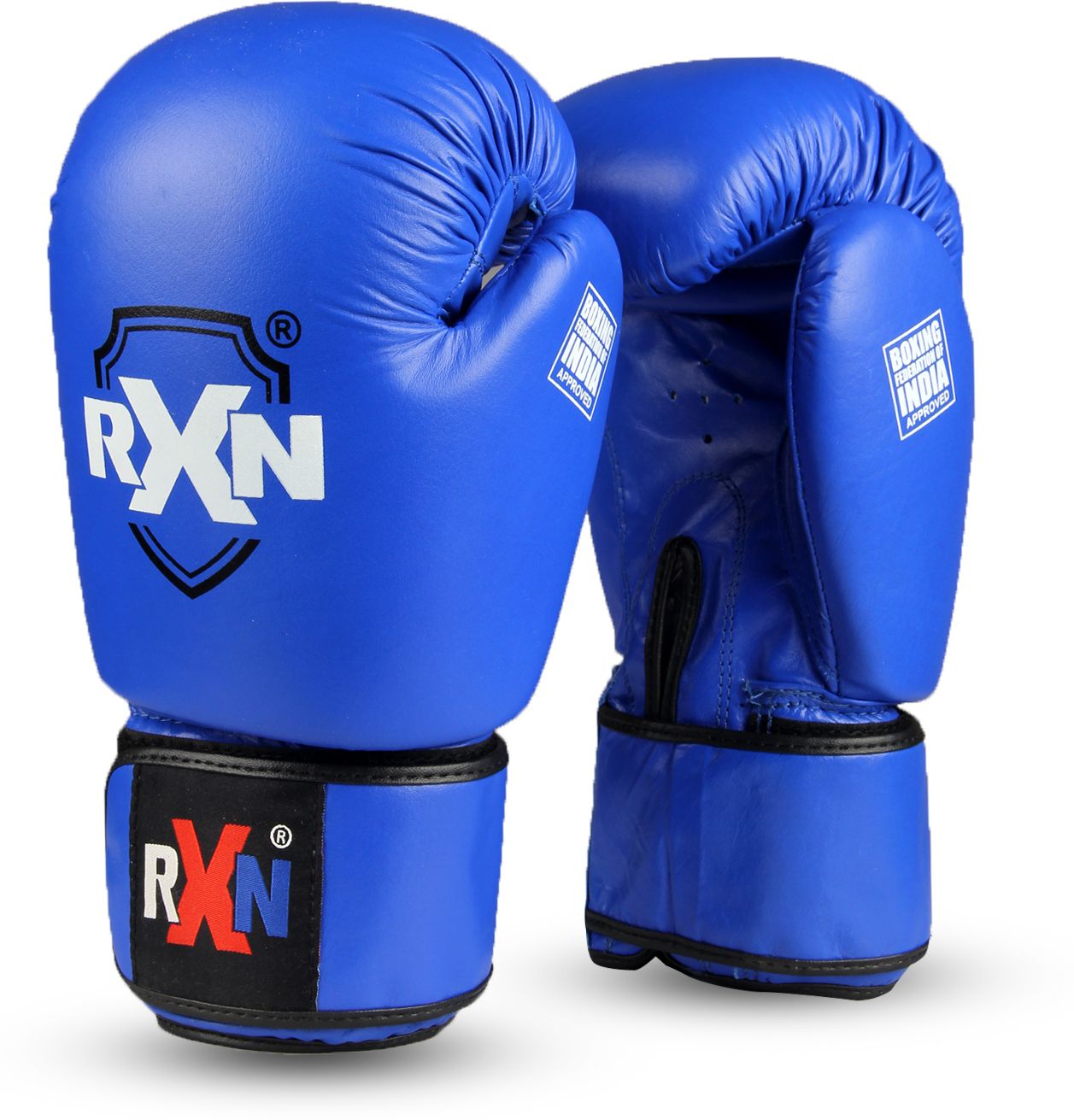 Competition Boxing Gloves All Leather Blue 8 oz Boxing Gloves-image-12