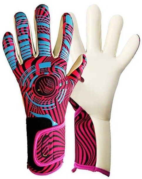 nema Latex Protection Anti Slip Football Goalkeeper Gloves - Pink -Size 8 Goalkeeping Gloves-picture-15