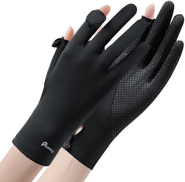kienlix Sun Protection Gloves for Women NonSlip Touch Screen Breathable Ice Silk Cooling Cycling Gloves-picture-15